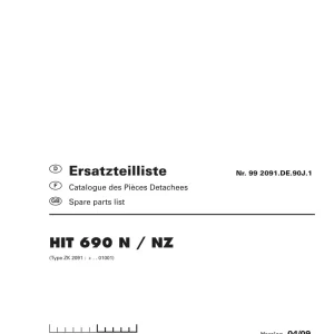 Pottinger 690 N Nz Parts Manual