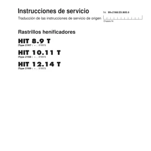 Pottinger 8.9T 10.11T 12.14T Service Manual