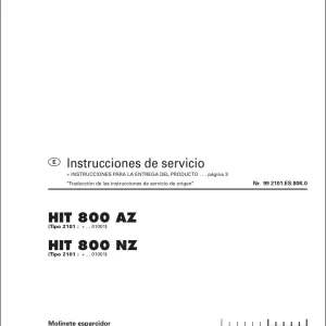 Pottinger 800Az 800Nz Service Manual