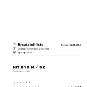 Pottinger 810 N Nz Parts Manual