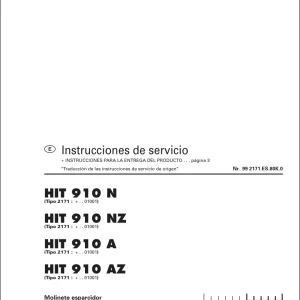 Pottinger 910 N Nz A Az Service Manual