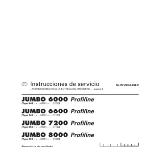 Pottinger Jumbo 6000 6600 7200 8000 Service Manual