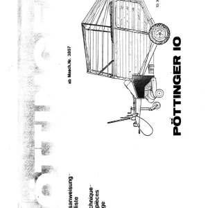Pottinger Ladewagen 10 Td 20 80 1980 Parts Manual