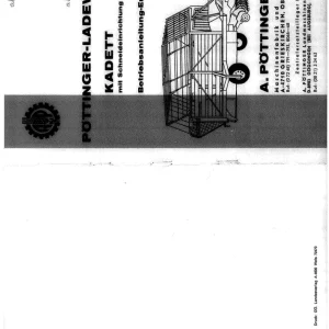 Pottinger Ladewagen Kadett 1966 Parts Manual