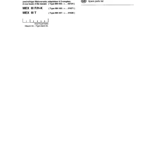 Pottinger Mex 3 Sk Fhk T Parts Manual