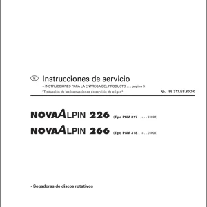 Pottinger Novaalpin 226 Service Manual
