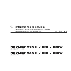 Pottinger Novacat 225 265 H Hed Hcrw Service Manual