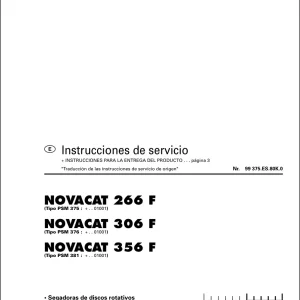 Pottinger Novacat 266F 306F 356F Service Manual