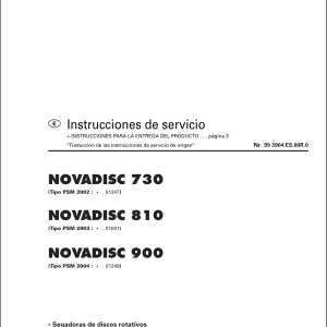 Pottinger Novadisc 730 810 900 Service Manual