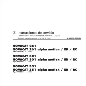 Pottinger Novacat 261 301 351 Service Manual