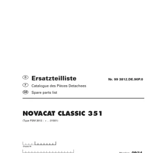 Pottinger Novacat 351 Classic Parts Manual