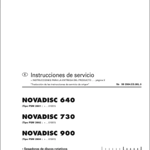 Pottinger Novadisc 640 730 900 Service Manual