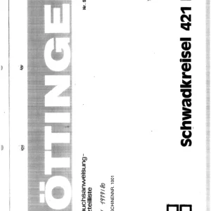 Pottinger Schwadkreisel 421Hn 1980 Parts Manual