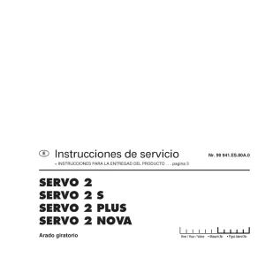 Pottinger 2 2S Nova Service Manual
