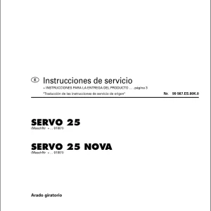 Pottinger 25 Nova Service Manual