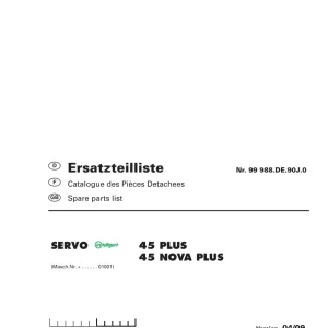 Pottinger 45Plus 45Novaplus Parts Manual