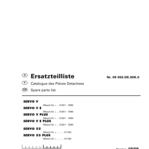 Pottinger 55 55Plus 5 5E 5Plus 5E Parts Manual