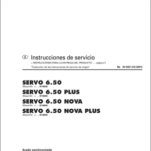 Pottinger 6.50 Nova Service Manual