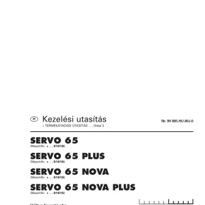 Pottinger 65 Nova Operators Manual
