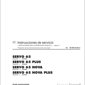 Pottinger 65 Nova Service Manual
