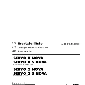 Pottinger Ii Nova Ii S Nova 2Nova 2Snova Parts Manual