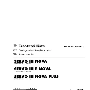 Pottinger Iiinova Iiienova Iiinovaplus Parts Manual