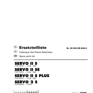 Pottinger Iis Iise Iisplus 2S Parts Manual
