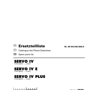Pottinger Iv Iv E Iv Parts Manual