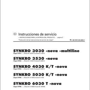 Pottinger Synkro 3030 3530 4030 5030 6030 Service Manual