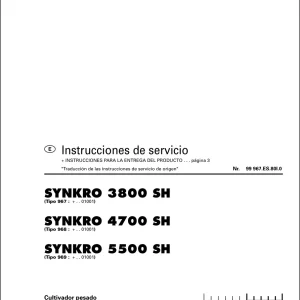 Pottinger Synkro 3800 4700 5500 Sh Service Manual