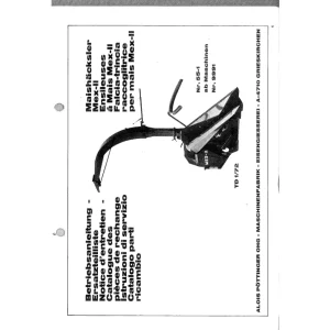 Pottinger Td 1 72 Parts Manual