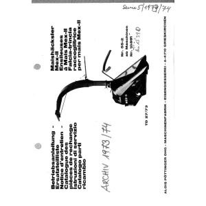Pottinger Td 27 73 1973 Parts Manual