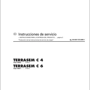Pottinger Terrasem C4 C6 Service Manual