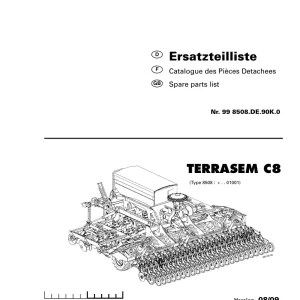 Pottinger Terrasem C8 Parts Manual