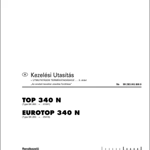 Pottinger 340N Operators Manual