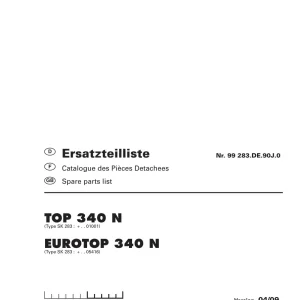 Pottinger 340N Parts Manual