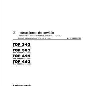 Pottinger 342 382 422 462 Service Manual