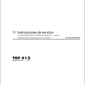 Pottinger 612 Service Manual