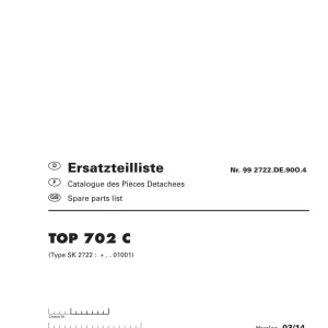 Pottinger 702C Parts Manual