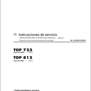 Pottinger 722 812 Service Manual