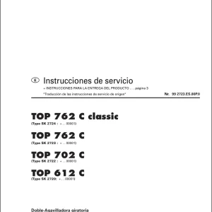 Pottinger 762 702 612 C Classic Service Manual