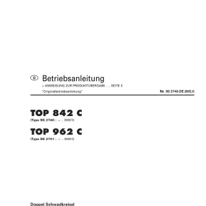 Pottinger 842 962 C Service Manual
