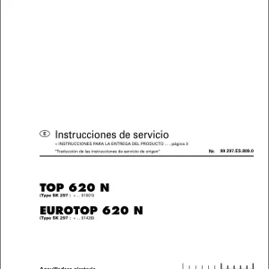 Pottinger Eurotop 620N Service Manual