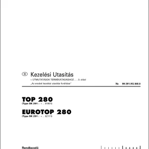 Pottinger Eurotop 280 Operators Manual