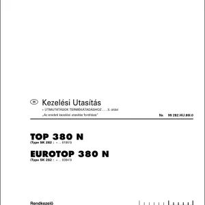 Pottinger Eurotop 380N Operators Manual