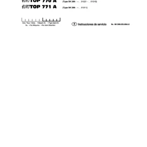 Pottinger Eurotop 770A 771A Service Manual