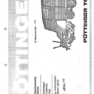 Pottinger I 1977 Parts Manual