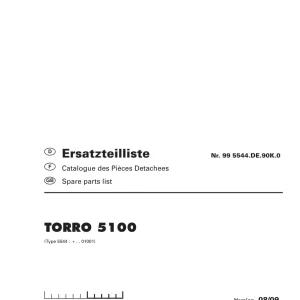 Pottinger Torro 5100 Parts Manual