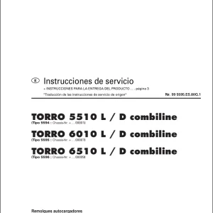 Pottinger Torro 5510 6010 6510 L D Combiline Service Manual