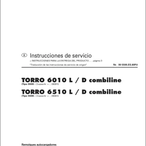 Pottinger Torro 6010 6510 L D Combiline Service Manual